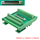 Adaptador de los bloques de terminales del montaje del carril del estruendo de SCSI 68 Pin Connector con el cable de 1 metro