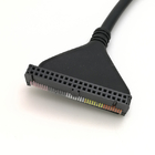 Tablero del desbloqueo de los bloques de terminales del conector pin IDC40 40 el 1M Cable para el módulo de la entrada-salida del PLC de Mitsubishi