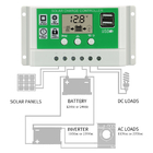 Regulador auto dual de Battery Charging Panel USB Controlador De Carga 12V 24V del regulador solar de la carga de MPPT