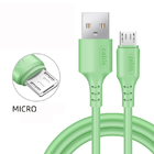 Tipo de carga rápido cable del cordón USB del silicón líquido de datos de C 5A para Android