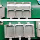Cubierta clara de la caja de conexiones 125*125*75m m de la distribución de la prenda impermeable eléctrica plástica del recinto con los conectores